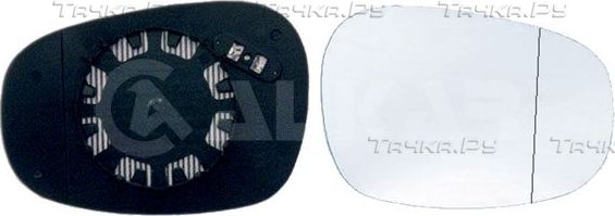 Зеркальное стекло бокового зеркала Alkar правое для BMW 1 I (E81/E82/E87/E88) 2010-2012. Артикул 6432861