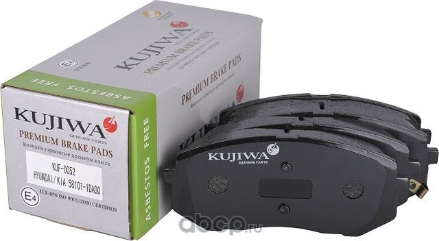 Колодки тормозные передние с пластинами KUF0052 KUJIWA 581011DA00 HYUNDAI/KIA. Артикул KUF0052