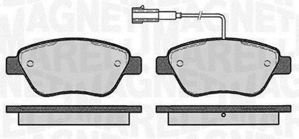 Тормозные колодки Magneti Marelli. Артикул 363916060126