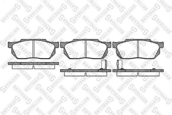 Тормозные колодки Stellox. Артикул 204 002-SX