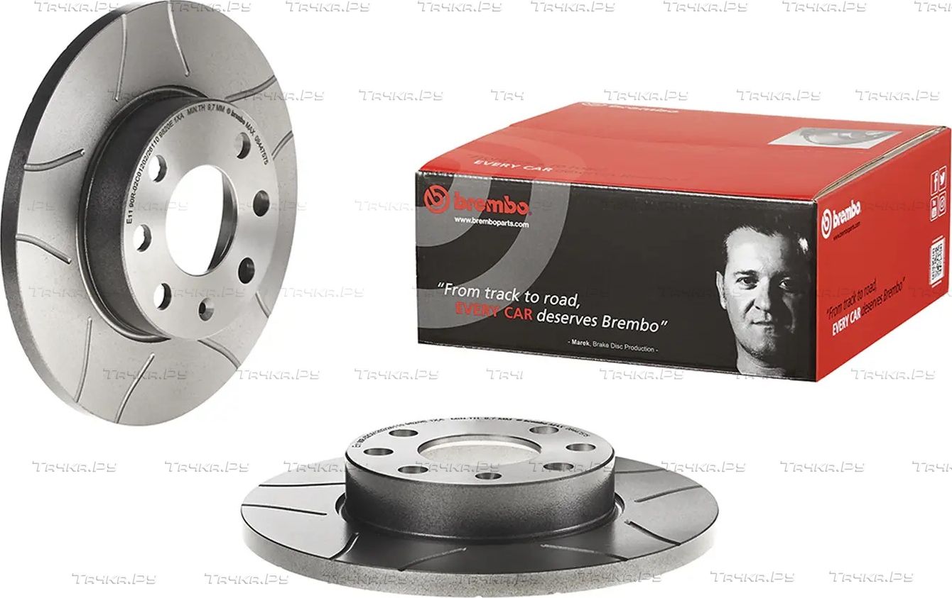 Тормозной диск Brembo XTRA LINE - Max передний для Chevrolet Corsa 1994-2002. Артикул 08.4475.75