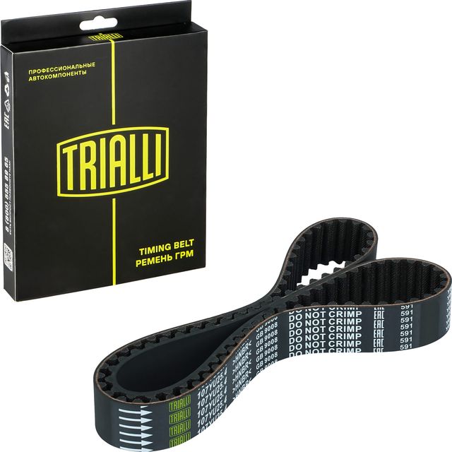 Ремень ГРМ Trialli (HNBR (Hydrierter Acryl-Nitril-Butadien-Kautschuk)) для Daewoo Damas I 1991-1998. Артикул GB 9008