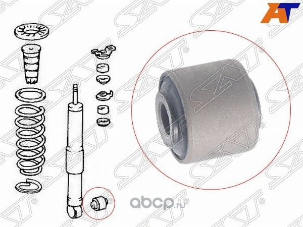 Сайлентблок RR амортизатора нижний LHRH TOYOTA LA (SAT). Артикул ST9038519010