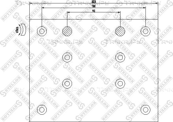 Тормозные накладки Stellox. Артикул 85-01013-SX