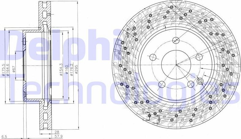 Тормозной диск Delphi. Артикул BG4142C