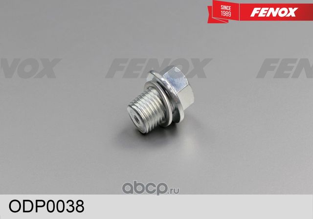 Пробка резьбовая TOYOTA/LEXUS M12x1.25x11 S 14 (Fenox). Артикул ODP0038