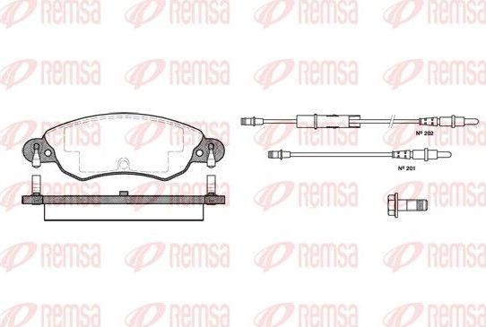 Тормозные колодки Remsa. Артикул 0829.04