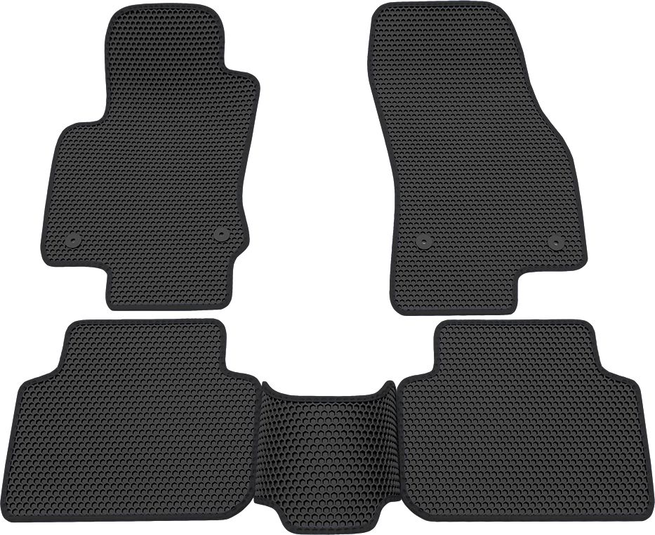 Коврики Rezkon EVA Соты для салона Volkswagen Tiguan II 2016-2026 Черный кант. Артикул 9135025201