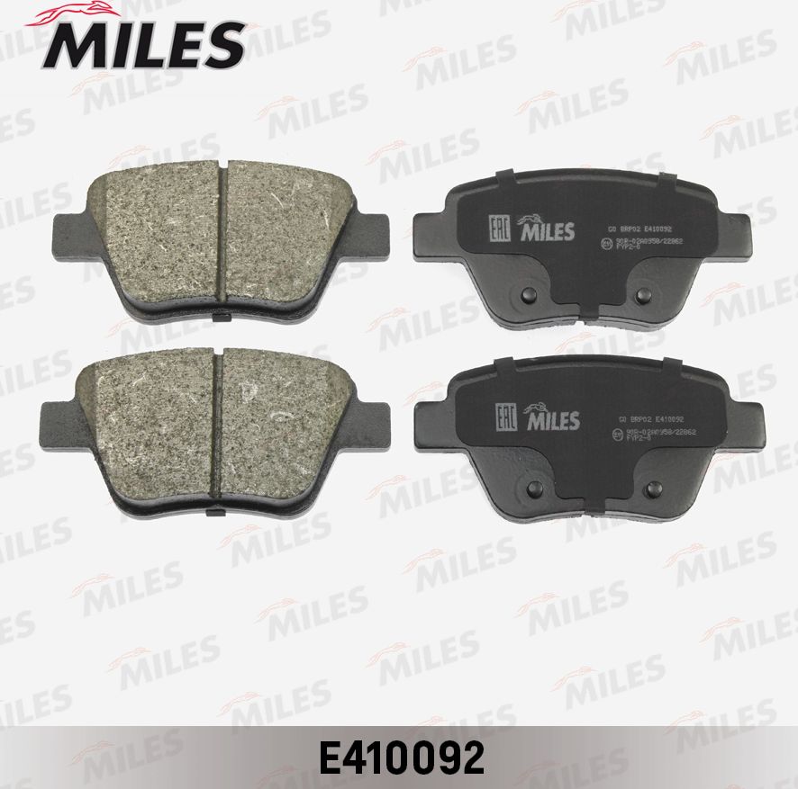 Тормозные колодки Miles (Low-Metallic). Артикул E410092