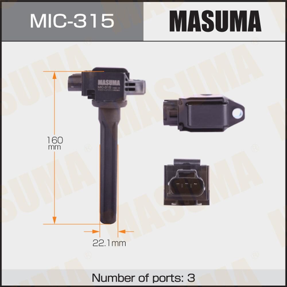 Катушка зажигания Masuma. Артикул MIC-315