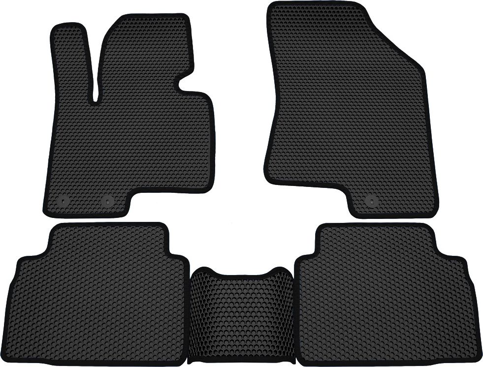Коврики Rezkon EVA Соты для салона Hyundai ix35 I 2010-2015 Черный кант. Артикул 9120040101