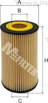 Масляный фильтр MFilter для Volkswagen Amarok I 2016-2026. Артикул TE 4046