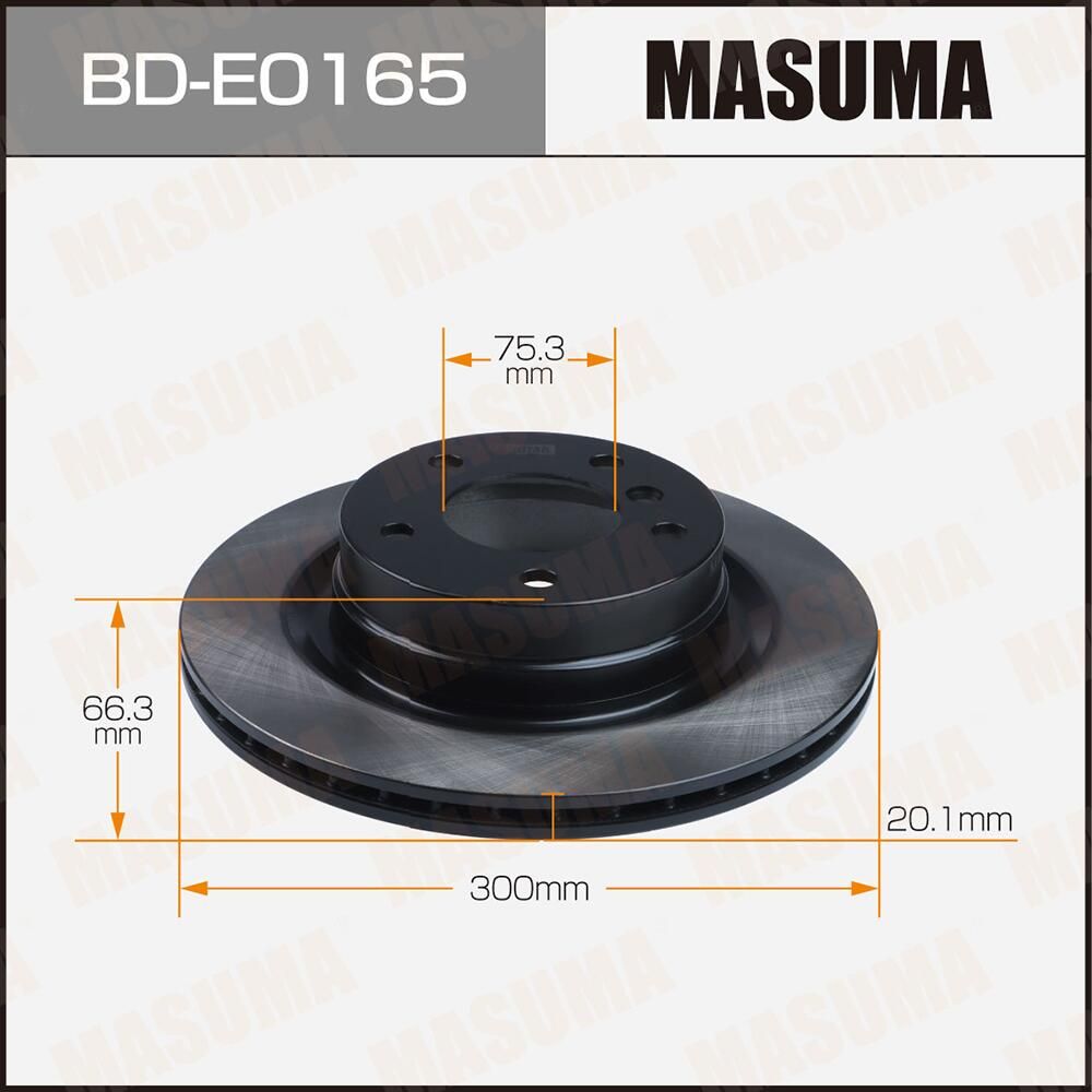 Тормозной диск Masuma. Артикул BD-E0165