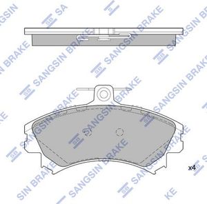 Тормозные колодки Sangsin Hi-Q передние для Mitsubishi Colt VI (Z20/Z30) 2004-2012. Артикул SP1859
