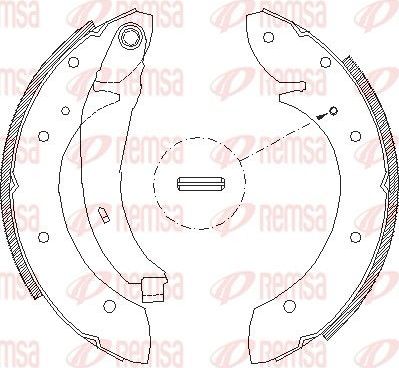Тормозные колодки Remsa. Артикул 4396.02