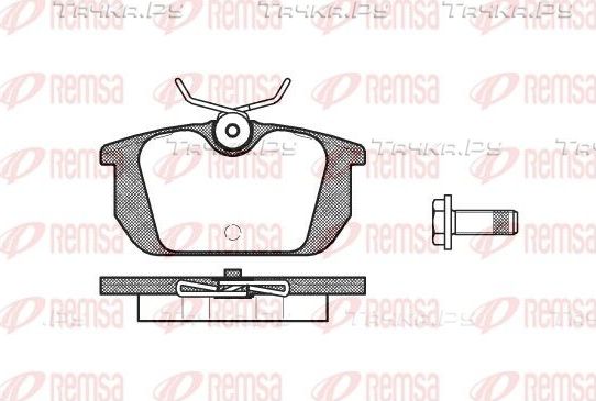 Тормозные колодки Remsa задние для Alfa Romeo Spider II 1994-2005. Артикул 0231.00