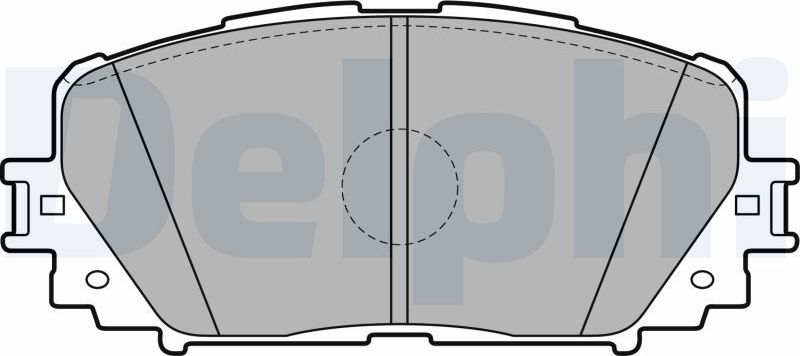 Тормозные колодки Delphi (Low-Metallic). Артикул LP2123