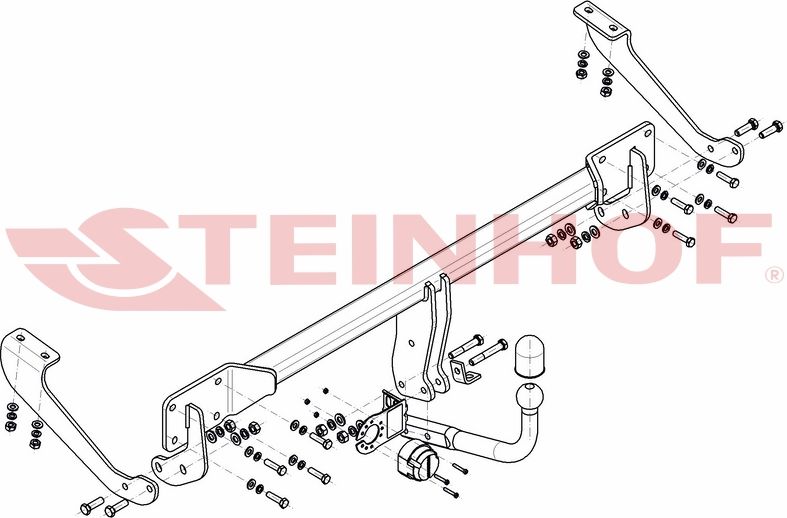 Фаркоп Steinhof для Citroen DS5 2011-2018. Артикул C-055