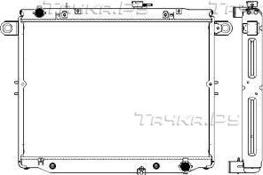 Радиатор охлаждения двигателя Sakura для Lexus LX 470 1998-2008. Артикул 3462-1001
