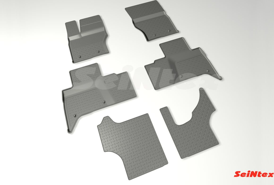 Коврики резиновые Seintex (с высоким бортом) для салона Land Rover Discovery V 2017-2026. Артикул 88522