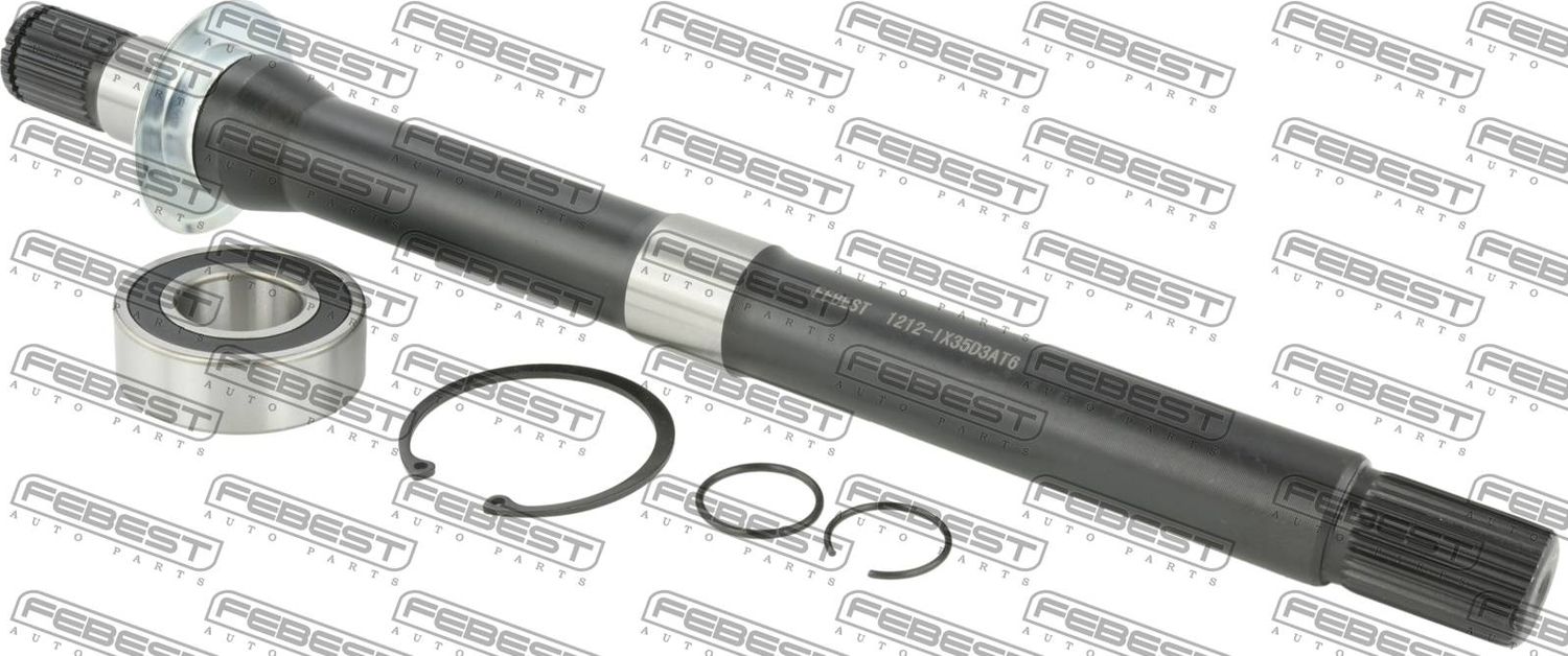 Полуось (привод в сборе, приводной вал) Febest. Артикул 1212-IX35D3AT6