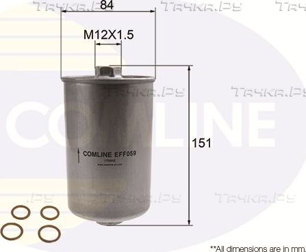 Топливный фильтр Comline для Volkswagen Caddy I 1985-1992. Артикул EFF059