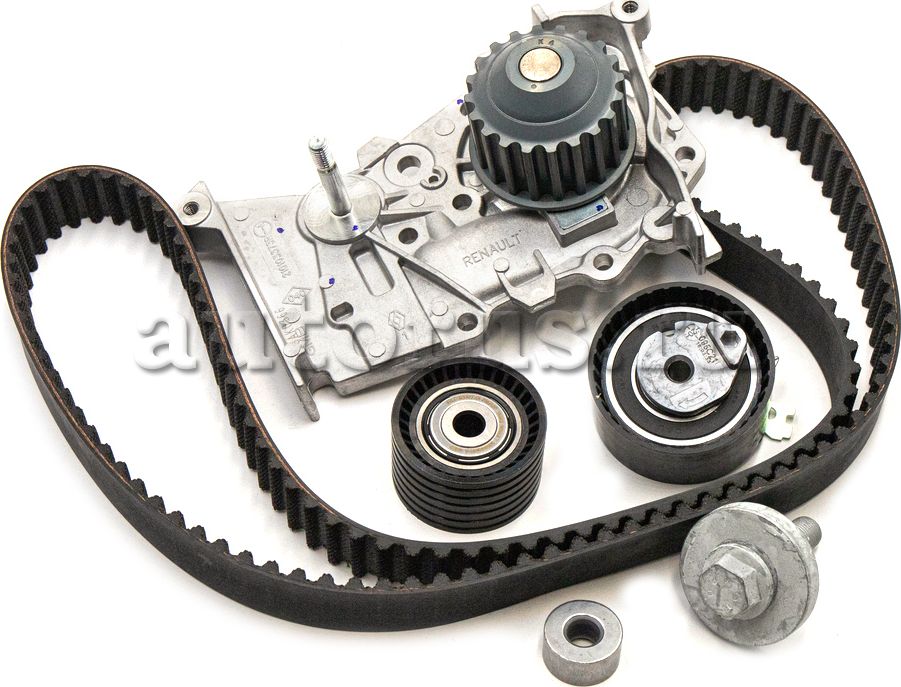 Помпа (водяной насос) с комплектом ремня ГРМ Renault для Renault Clio V 2008-2026. Артикул 119A00397R