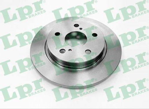 Тормозной диск LPR задний для Toyota Corolla E120, E130 2004-2006. Артикул T2049P