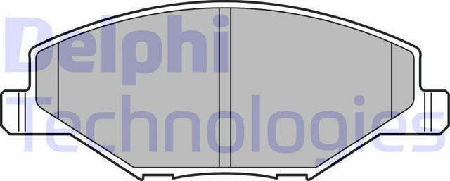 Тормозные колодки Delphi (Low-Metallic). Артикул LP2444