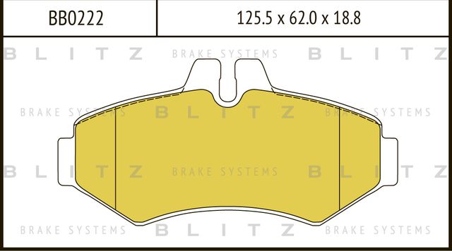 Колодки тормозные MB W463/SPRINTER 94- задн. (Blitz). Артикул BB0222