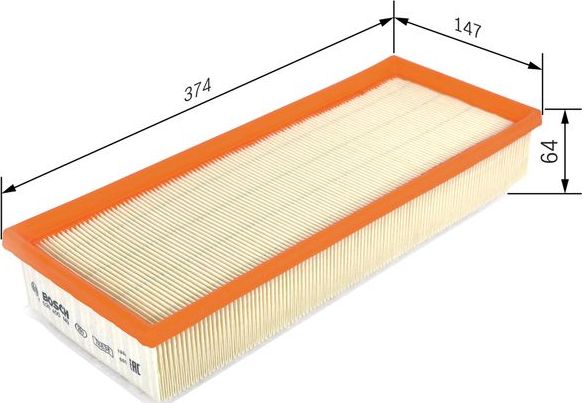 Воздушный фильтр Bosch. Артикул F 026 400 449