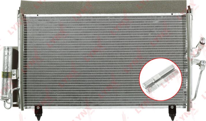 Радиатор кондиционера (конденсатор) LYNXauto. Артикул RC-0075