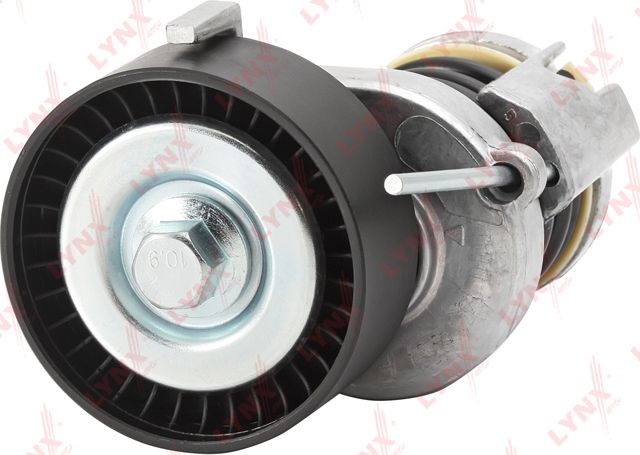 Натяжной ролик (натяжитель) приводного клинового зубчатого ремня LYNXauto. Артикул PT-3038