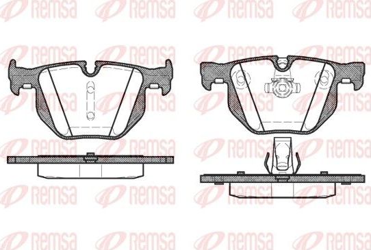 Тормозные колодки Remsa. Артикул 0381.60
