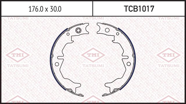 Тормозные колодки барабанные TOYOTA MARK 2/ALTEZZA 98 (Tatsumi). Артикул TCB1017