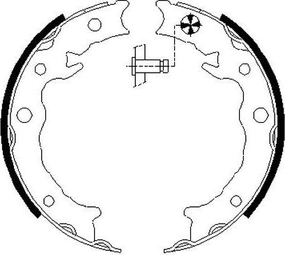 Тормозные колодки (стояночная тормозная система) Textar. Артикул 91080500