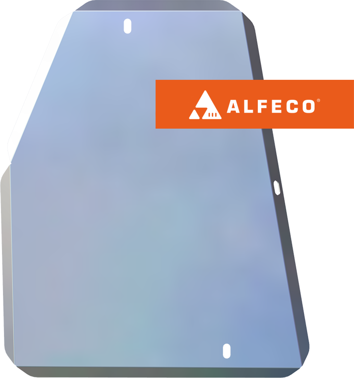 Защита алюминиевая Alfeco для топливного бака (правый) Chery Tiggo 8 Pro Max 4WD 2022-2026. Артикул ALF.02.27 AL4