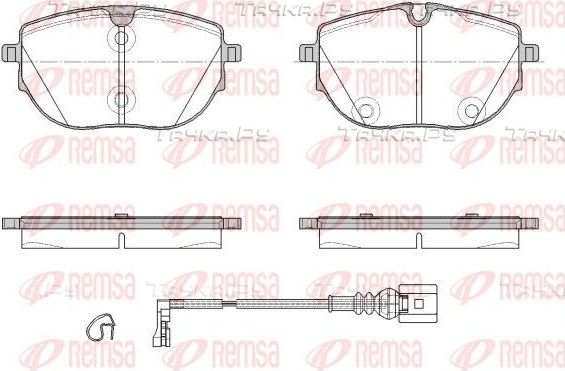 Тормозные колодки Remsa передние для Volkswagen Transporter T6 2015-2026. Артикул 1920.01