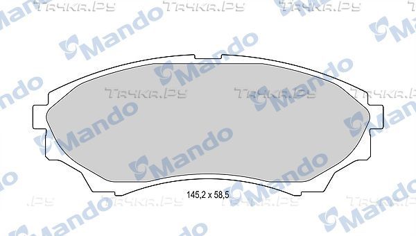Тормозные колодки Mando передние для Mazda BT-50 I 2006-2015. Артикул MBF015234