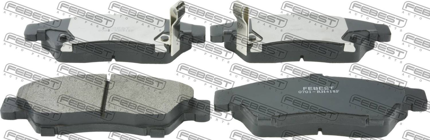 Тормозные колодки Febest. Артикул 0701-RH418F
