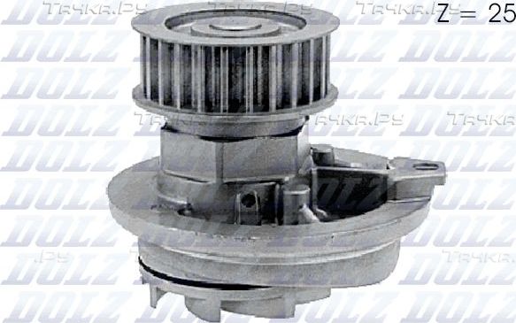 Помпа (водяной насос) Dolz для Opel Vectra B 1995-2003. Артикул O137