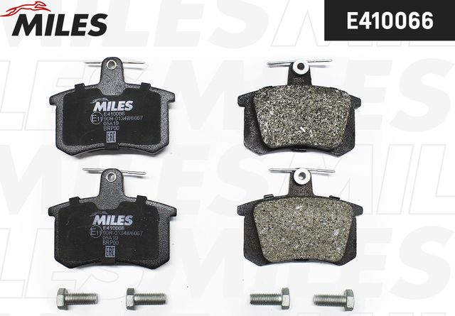 Тормозные колодки Miles (Low-Metallic) задние для Audi A4 I (B5) 1994-2001. Артикул E410066