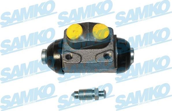 Тормозной цилиндр Samko (Серый чугун) задний для Ford Escort IV 1986-1990. Артикул C08223