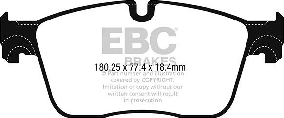 Тормозные колодки EBC Brakes. Артикул DP62253