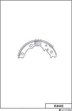 Тормозные колодки MK Kashiyama. Артикул K4443