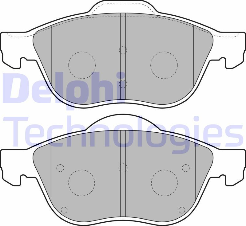 Тормозные колодки Delphi (Low-Metallic). Артикул LP1844