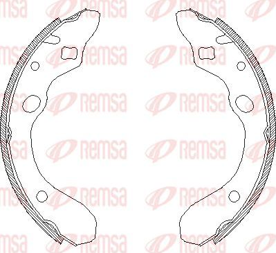 Тормозные колодки Remsa. Артикул 4147.00