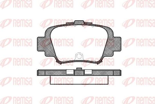 Тормозные колодки Remsa. Артикул 0499.00