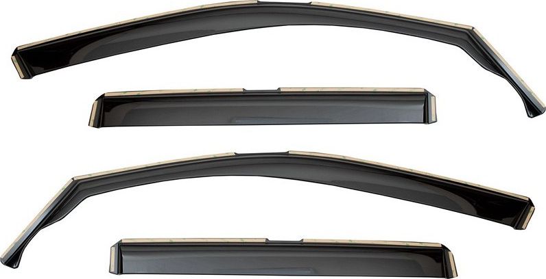 Дефлекторы Vinguru (вставные) для окон Volkswagen Tiguan II 2017-2026. Артикул AFV90755