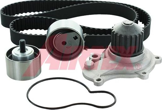Помпа (водяной насос) с комплектом ремня ГРМ Airtex для Jeep Wrangler II (TJ) 2002-2007. Артикул WPK-715601